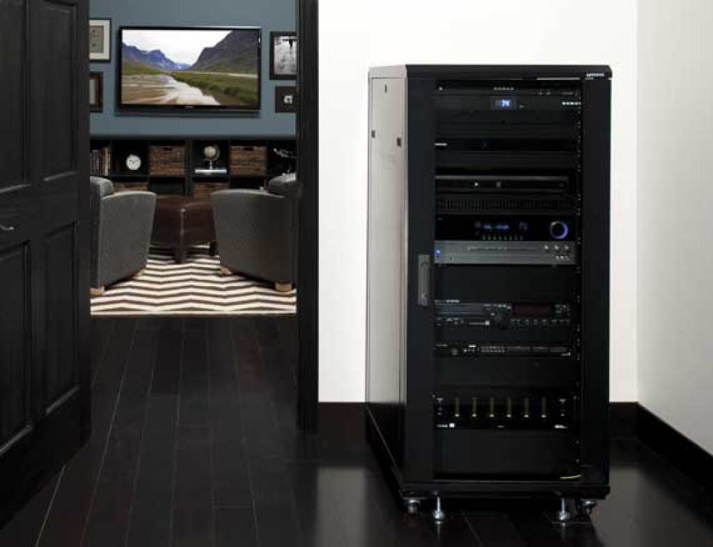 Sanus CFR2127, 55" Tall 27U AV Rack