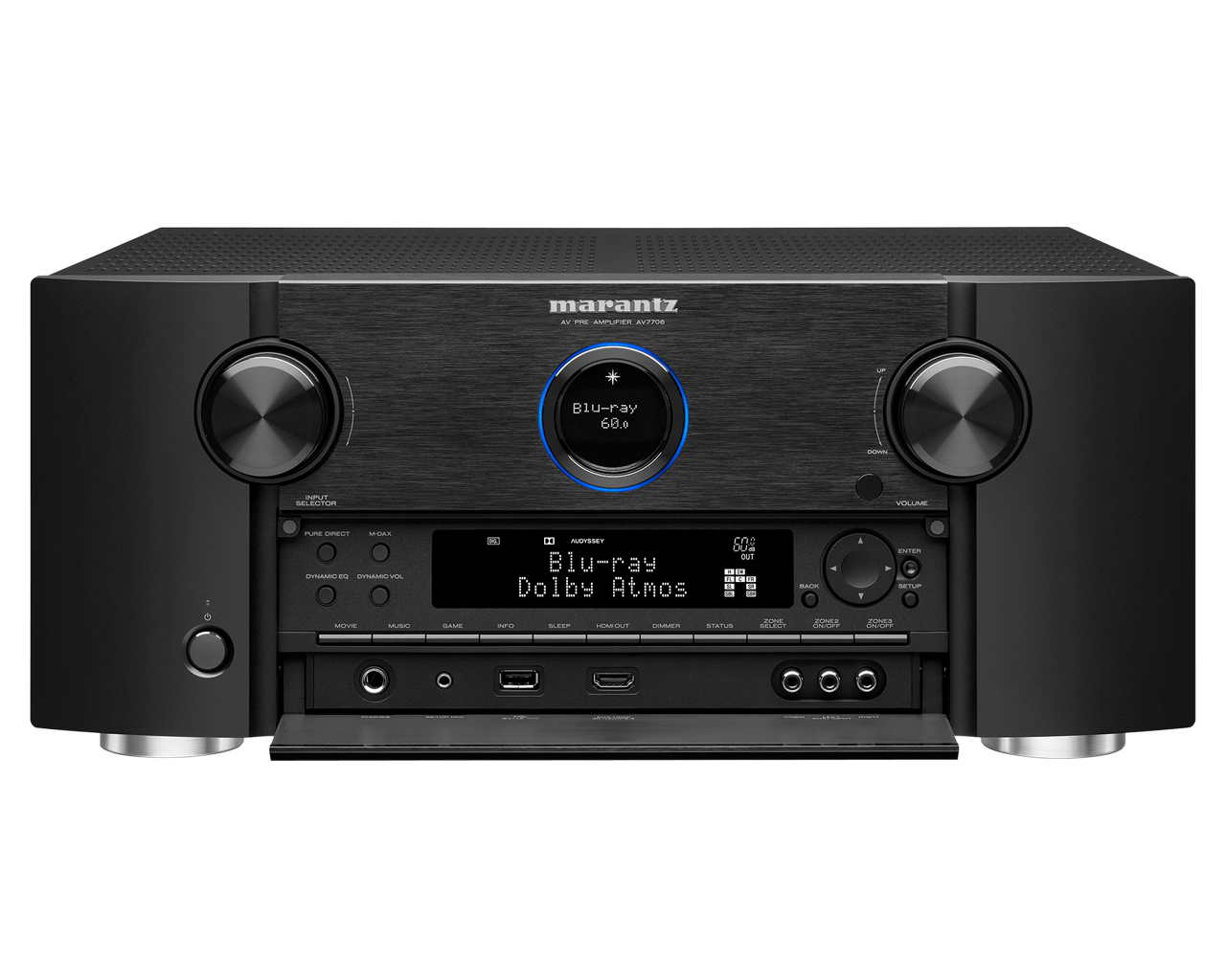 Marantz AV7706 - 11.2Ch 8K Ultra HD AV Surround Pre-Amplifier with HEOS