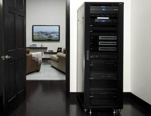Sanus CFR2136, 70" tall 36U steel component rack