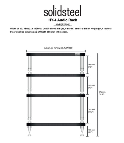 Solidsteel Hyperspike HY-4 High-End Audio Rack