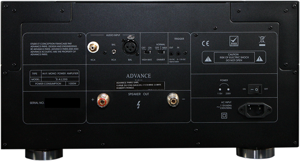 Advance Paris X-A1200 Mono Amplifier