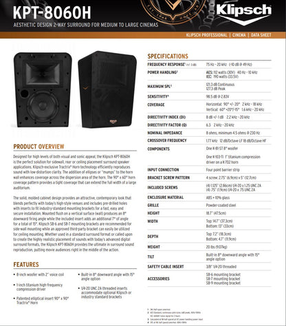 Klipsch KPT-8060H